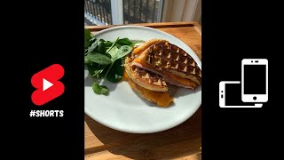 Breakfast Waffle Grill Cheese Sandwich - shorts