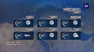 النشرة الجوية الأردنية من رؤيا 15-8-2019 | Jordan Weather
