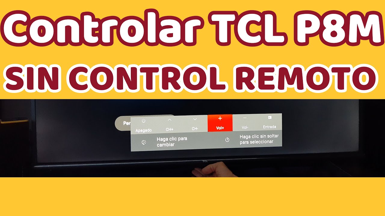 Cómo ver nivel de baterías en control remoto de Smart TV TCL Solución error  pilas Mando a distancia 