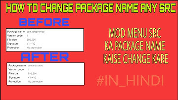 HOW TO CHANGE PACKAGE NAME ANY MOD MENU SRC
