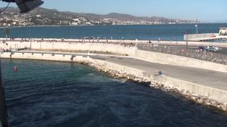 "Disney Magic" First Time in Malaga, Horns, Fireboat, Captain Hook and Chip & Dale on May 29, 2014