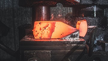 Dialling in my pneumatic upsetter to make hammers.