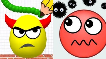 Draw To Smash Logic Puzzle VS Hide Ball Satisfying ASMR Gameplay (Android, ios) (New Update) #4