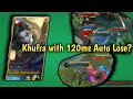 Khufra 120 ping auto lose  mlbb gameplay