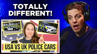 American Reacts to US and UK Police Car Differences!
