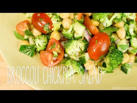 EASY BROCCOLI CHICKPEA SALAD