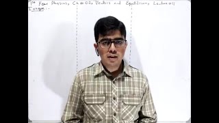1st Year Physics, Chapter 02, Lecture 11, Torque, Example 2.6