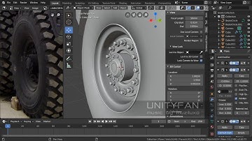#113 modeling truck in blender - ep 02 - wheel modeling - 4x timelapse