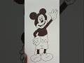 How to Draw Mickey Mouse 🐭 | Easy Drawing Tutorial #shorts