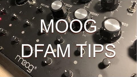 Moog DFAM Tips: How To Make Kick Drums