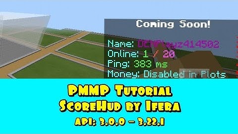 Scorehud by Ifera | PMMP Plugin Tutorial