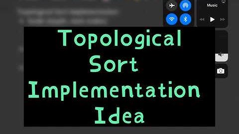 Topological Sort Implementation in 5 Minutes