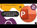 Como insertar un video en PowerPoint y que se reproduzca automaticamente