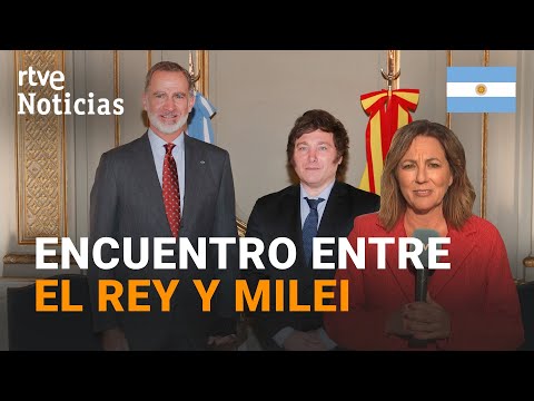 ARGENTINA: FELIPE VI VISITA a JAVIER MILEI antes de la TOMA de POSESIÓN | RTVE Noticias