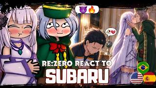 🇧🇷/🇺🇸/🇪🇸 Re:Zero − Starting Life in Another World React to Natsuki Subaru | MEMES | Gacha React