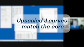Upscaled grid J curves align with the core data