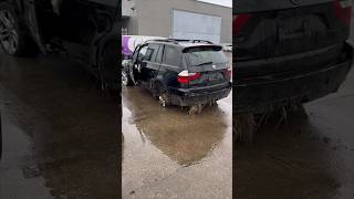 Police Chase BMW X3 #bmwx3 #rims #bmw #autorecycling #offroading #junkyard #autopartscity