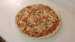 Papa Murphy's take and bake on the Blackstone Pizza Grill