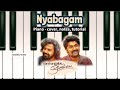NYABAGAM - Varshangalkku Shesham || PIANO - cover, notes, tutorial, instrumental