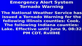 EAS Reenactment Mock: 2020 Chicago Tornado Warning [v2] - 06/09/2020