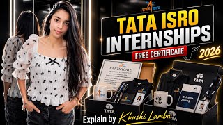 🚀 TATA ISRO Internship 2026–Full Guide|Free Certificate +Eligibility +Apply Process 🛜 #TATAIntership