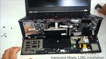 LENOVO Thinkpad X220 transcend Msata 128G installation
