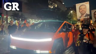 Aparece Samuel con Cybertruck naranja | Monterrey