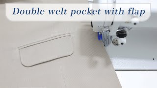How to sew : Double welt pocket with flap | sewing tips and tricks | Double bone pocket