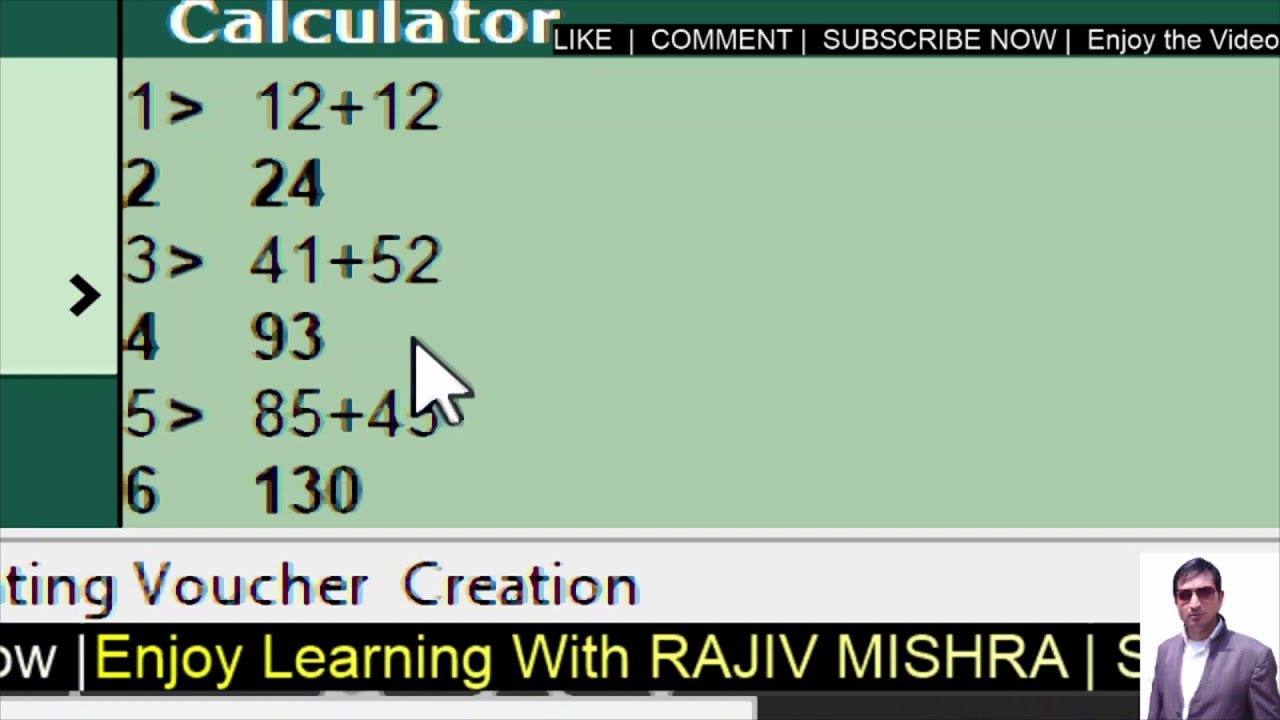 Calculator Auto Calculator Copy Paste Tally ERP9 Tally Chapter 18 Calculator Auto Calculator Copy Paste Tally ERP9 Tally Chapter 18