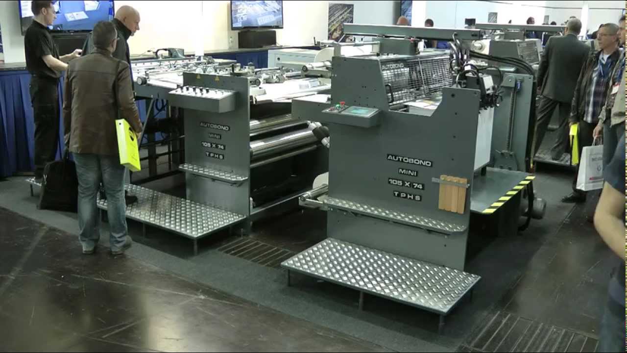 Autobond Mini 105 TPH-SAB-S at Drupa 2012 - 15,000 sph 1 sided lamination