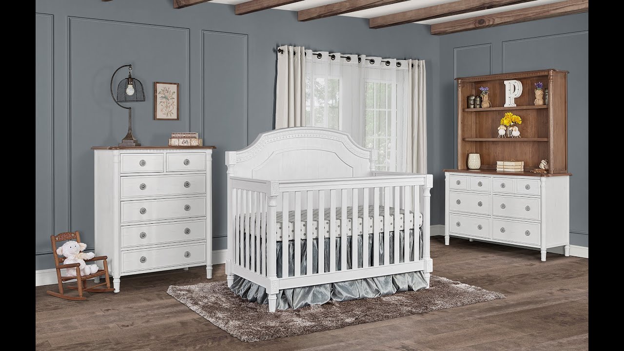 evolur julienne 5 in 1 convertible crib in cloud