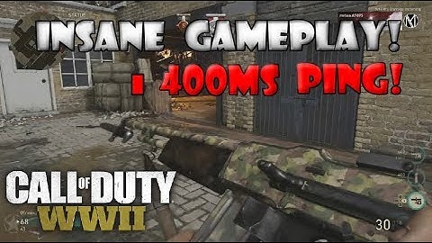 THE MOST *INSANE* HIGH PING GAMEPLAY ON WW2!  Call of duty WW2