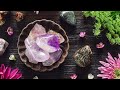 Crystal healing meditation music  music for cleansing  charging crystals