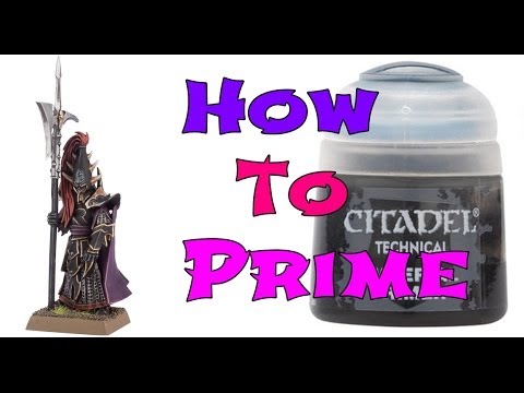 How to prime your miniatures: Citadel Imperial Primer (Tutorial) 