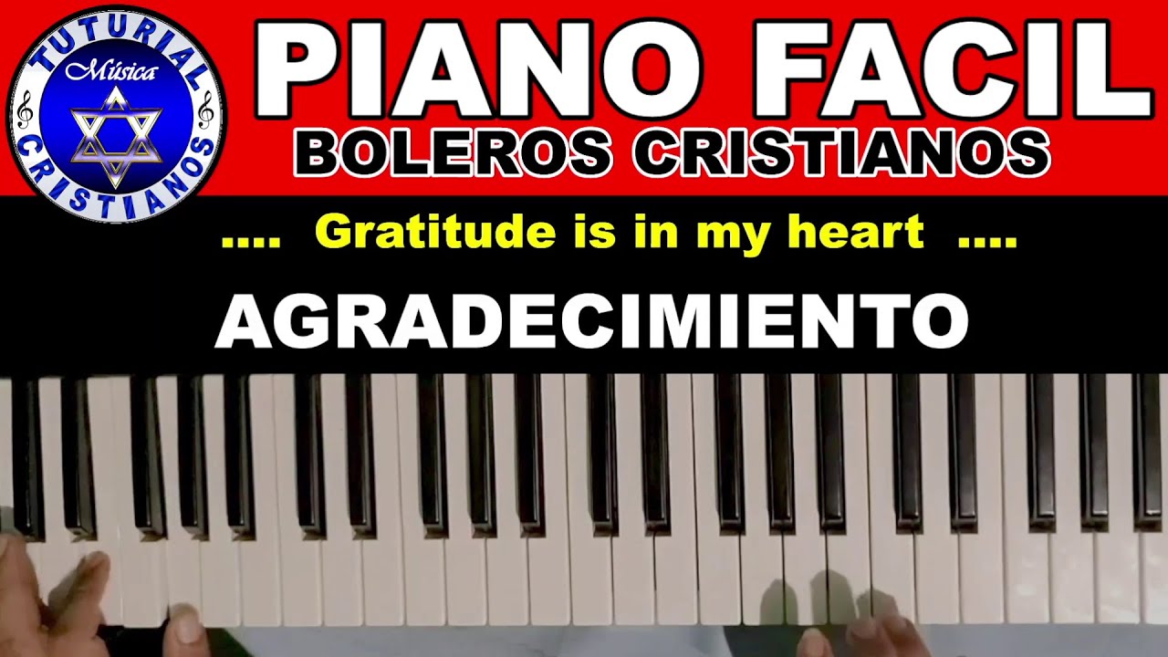 Tutorial de Piano Agradecimiento hay en mi Corazón | Piano Fácil para
