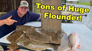 Catching BIG Flounder! Fishing Big Lake Louisiana