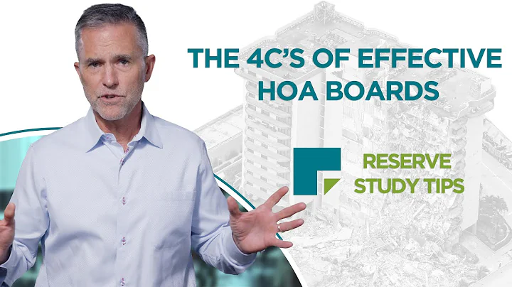 Effektiva HOA-styrelsemedlemmar: De fyra C:en | Tips för reserveundersökning