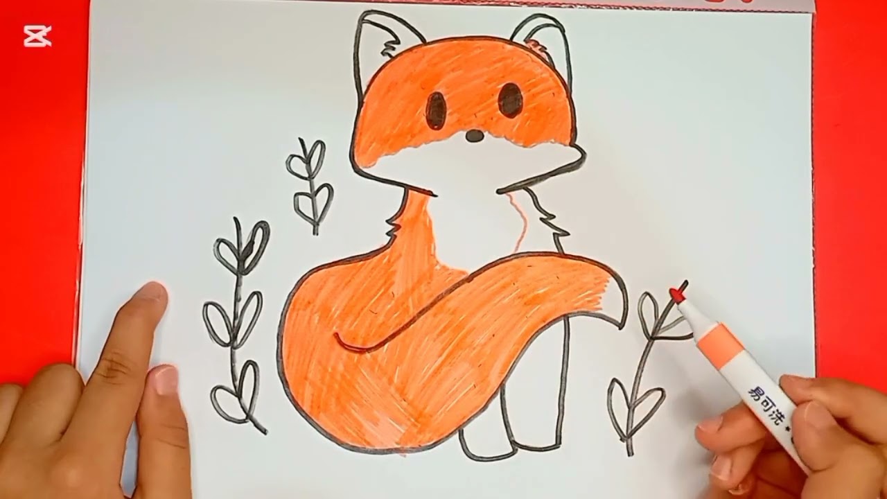 How to draw a fox / #fox