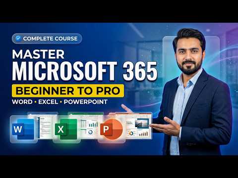 Microsoft 365 Tutorial for Beginners | Full Course Intro (2026) (Word, Excel & PowerPoint Intro)