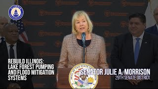 Sen. Morrison Speaks on Flood Mitigation Improvements in Lake Forest