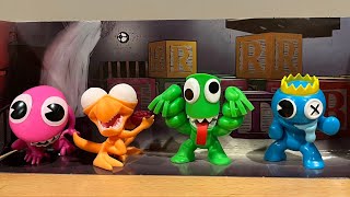 Unboxing official rainbow friends Neon mini figure set