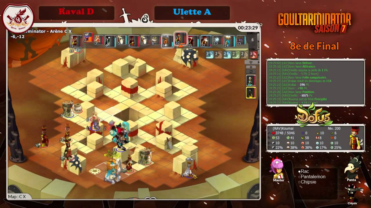 [PvP] Goultarminator 7 : Raval D vs Ulette A (8e de Finale)
