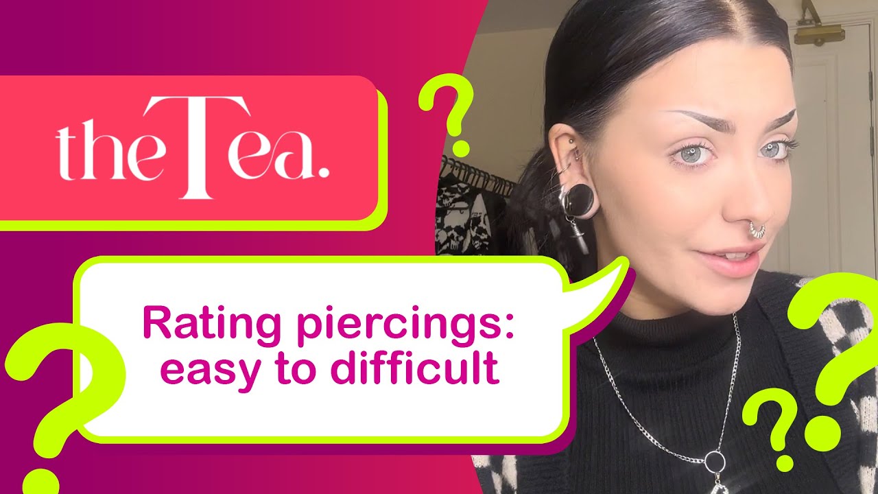 The Tea: Piercings Rated... Easy to Most Difficult