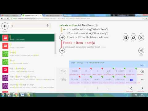 Lesson 8 - Touch Develop - Setting Up Tables