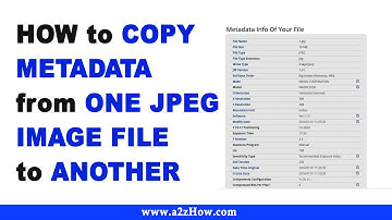 How to Copy Metadata From One JPEG Image File to Another