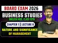 Business Studies Class 12th Chapter 1 | English Medium | Nature and Significance of Management