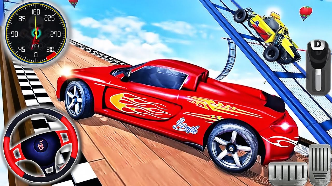 Vertical Mega Ramp Impossible 3D - Car Stunts Racing - Best Android GamePlay