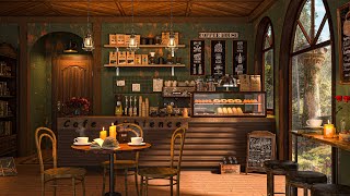 🌧️ Rainy Day in Cozy Coffee Shop Ambience ☕ Relaxing Piano Jazz Music to Study, Work & Stress Relief