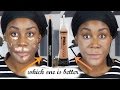 ''NEW'' LA GIRL PEACH CORRECTOR VS MAC PREP + PRIME PEACH LUSTRE | REVIEW & DEMO ON DARK SKIN