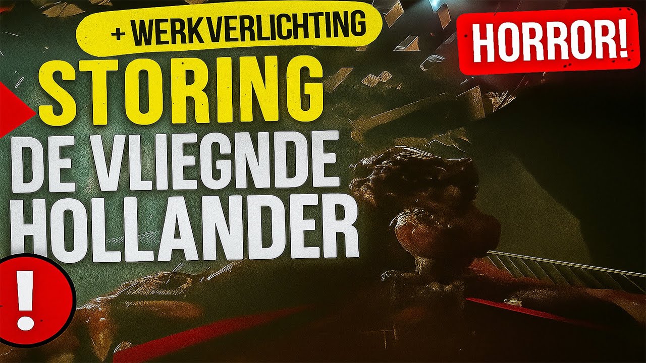 De Vliegende Hollander | STORING + Werkverlichting || Efteling| Onride videos